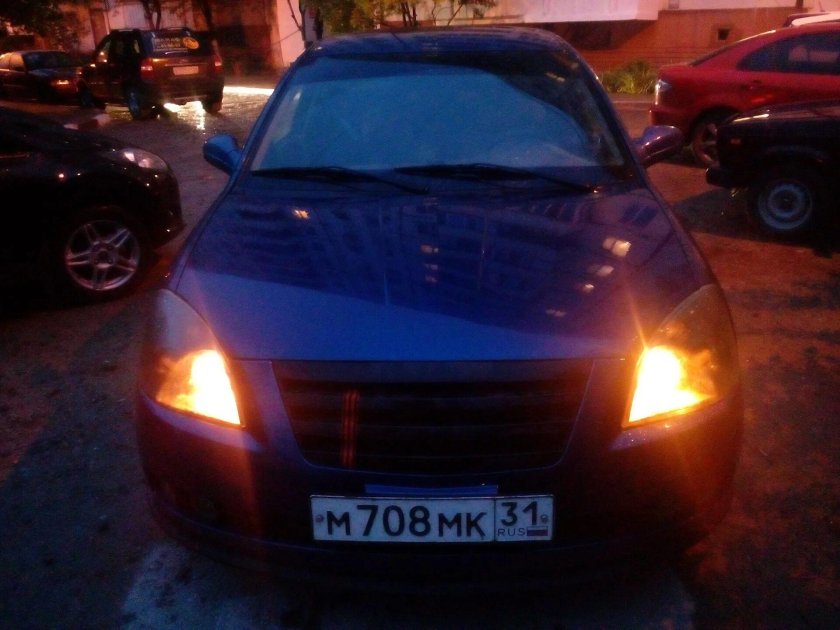 Оранжевые лампочки в габариты 2110