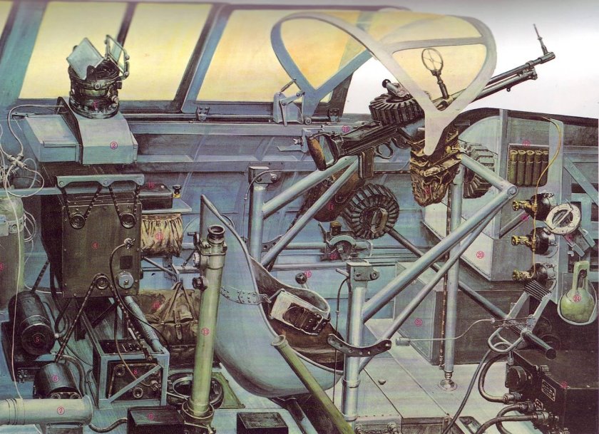 Aichi d3a1 кабина