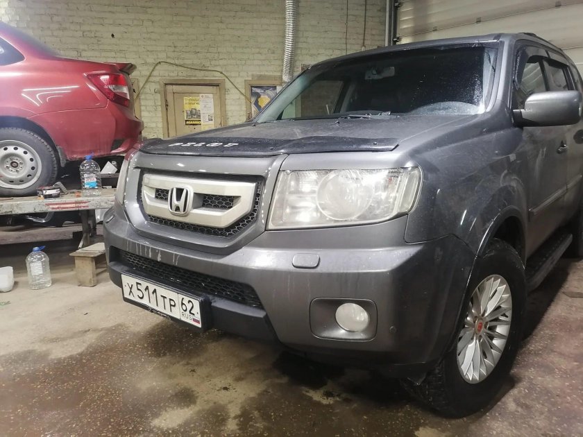 Реснички на фары Хонда пилот 2