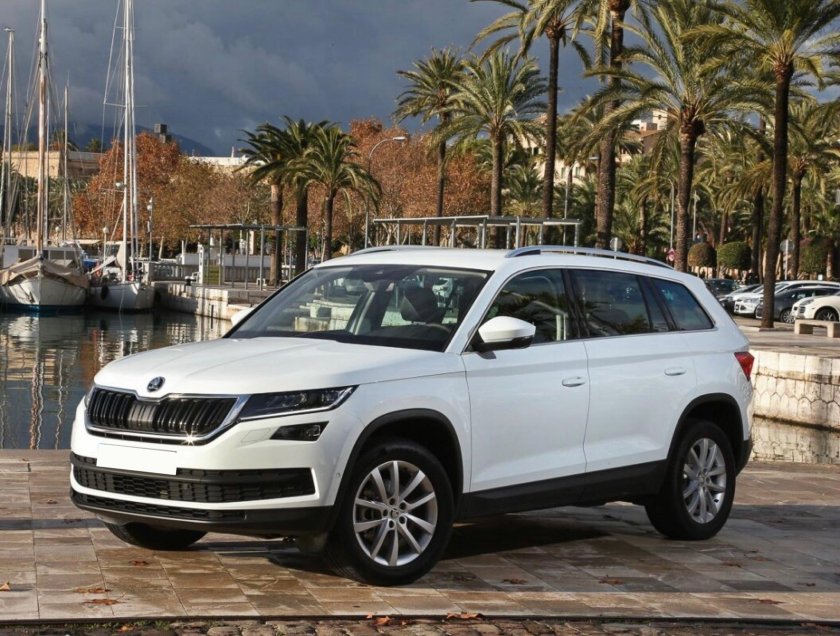 Шкода Кодиак 2021 белая