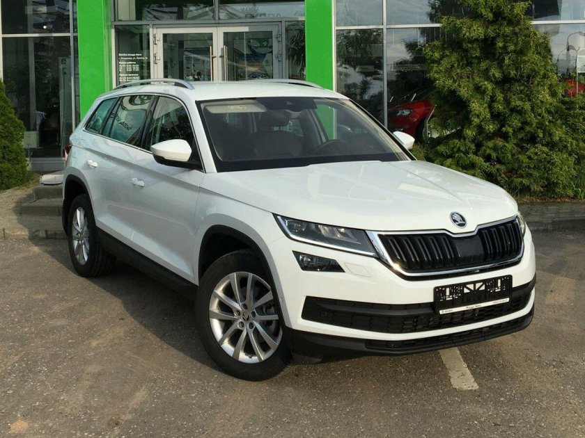 Шкода внедорожник белый