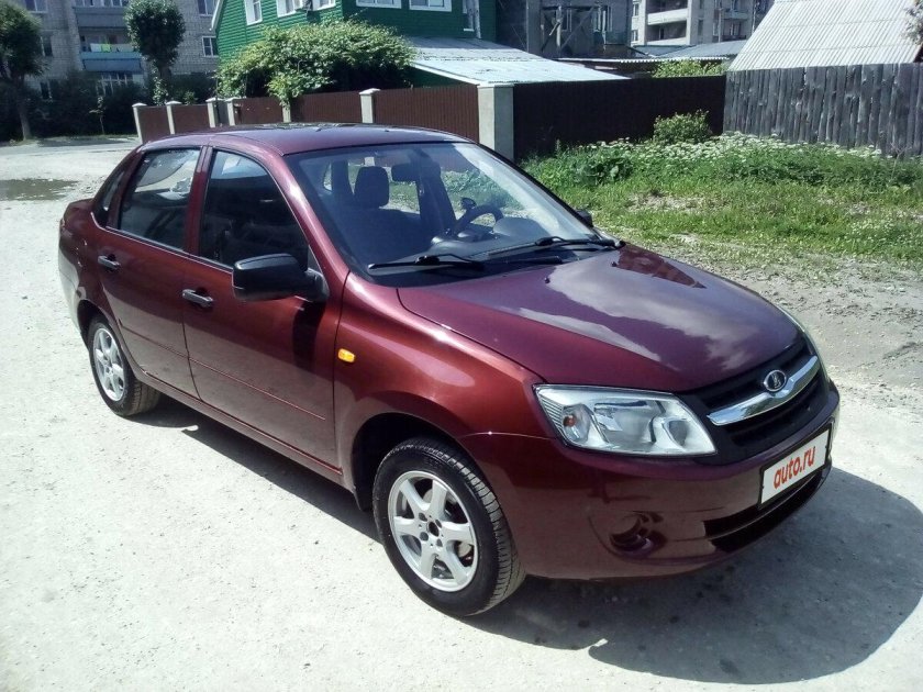 Лада Гранта 2021 бордовая