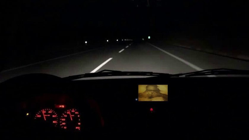 Ночная езда на машине