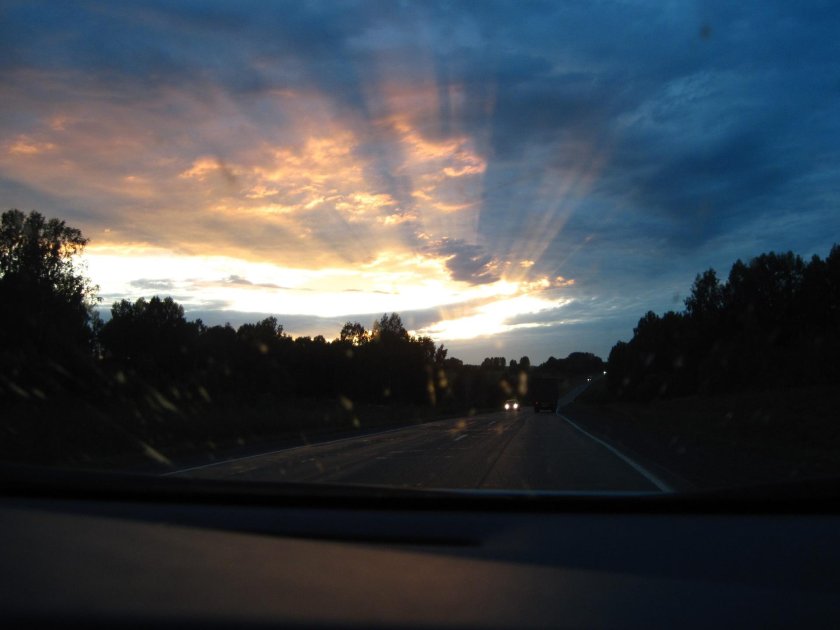 Вид из окна автомобиля