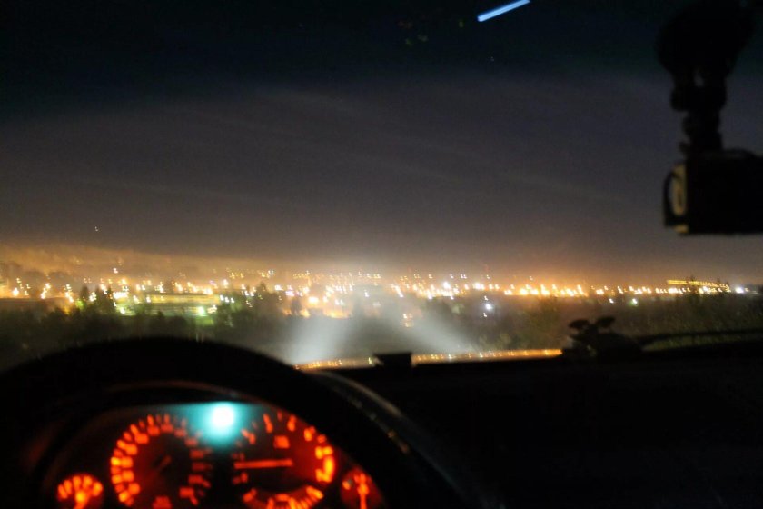 Вид из окна машины