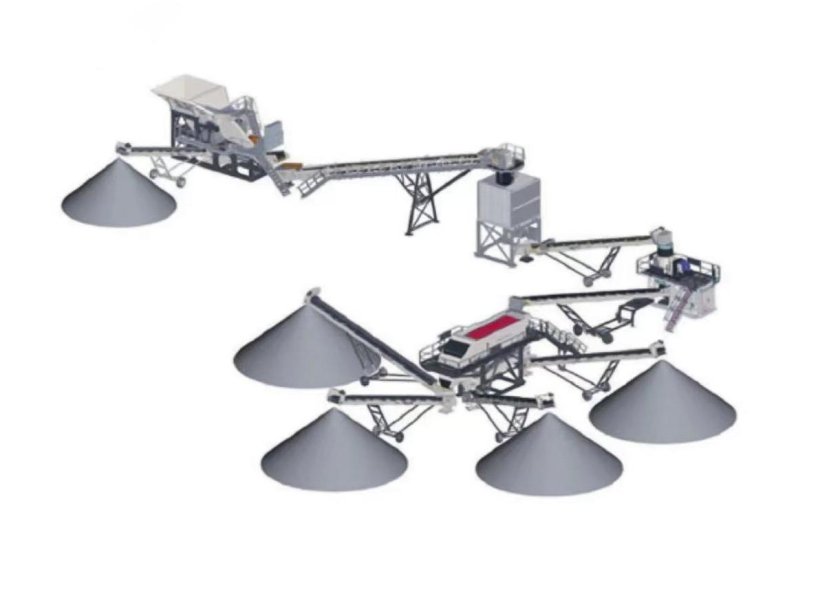 Полумобильный дробильно-сортировочный комплекс Zenith, 300 т/ч