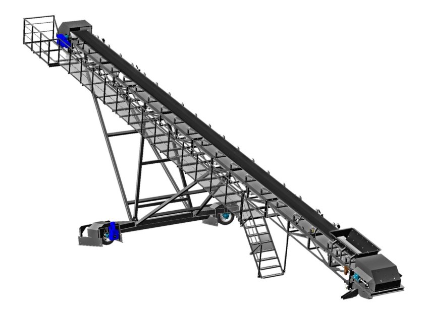 МЛК-1200 мобильный ленточный конвейер