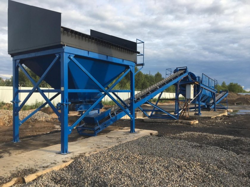 Гравиемойка барабанная