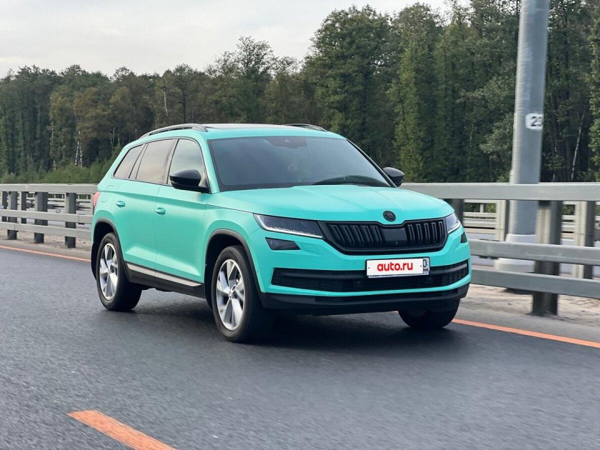 Шкода кодиак зеленая