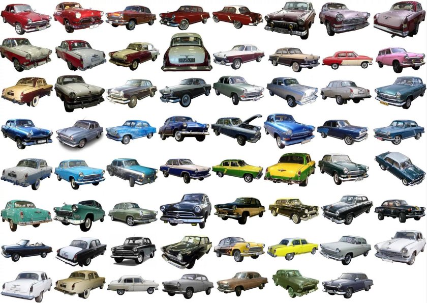 Заводские цвета ГАЗ 21 Волга