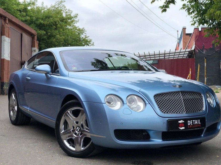 Бентли Континенталь gt голубая