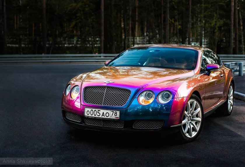 Бентли Континенталь цвет хамелеон