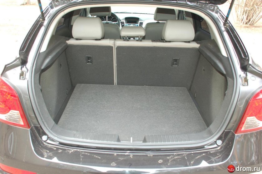Шевроле Круз хэтчбек 2012 багажник