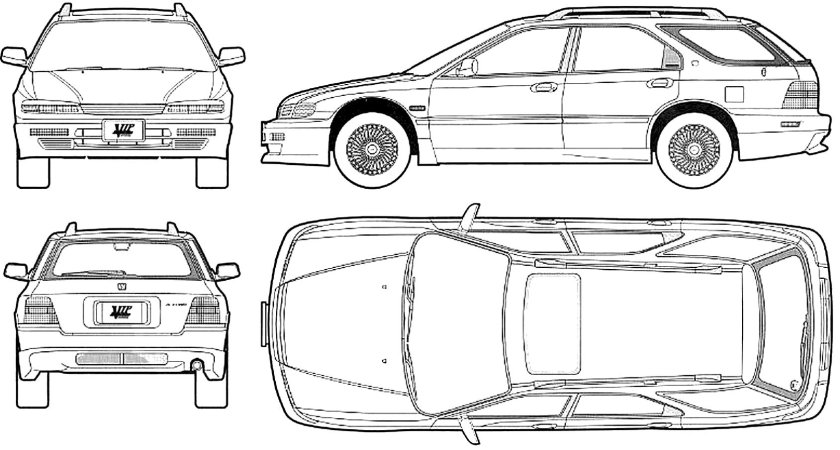 Honda Civic 1996 Blueprint