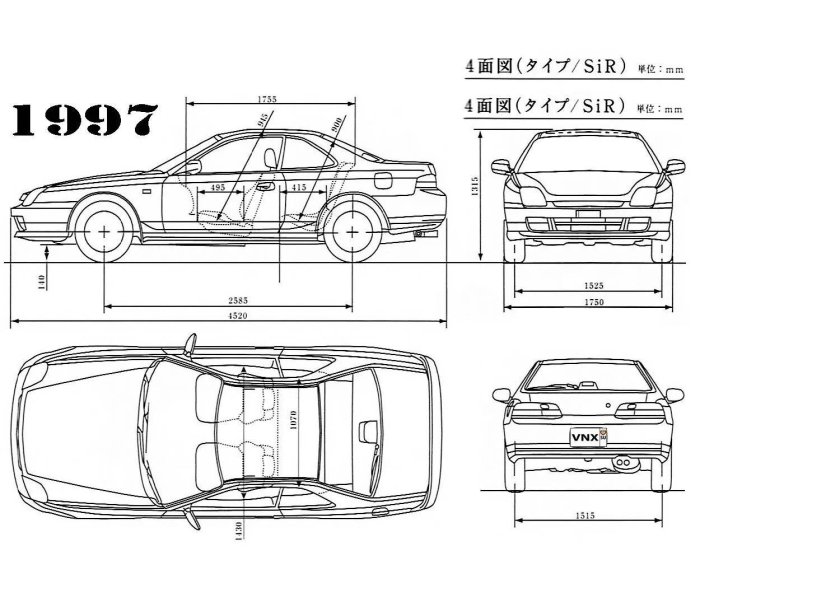 Габариты Honda Accord 6