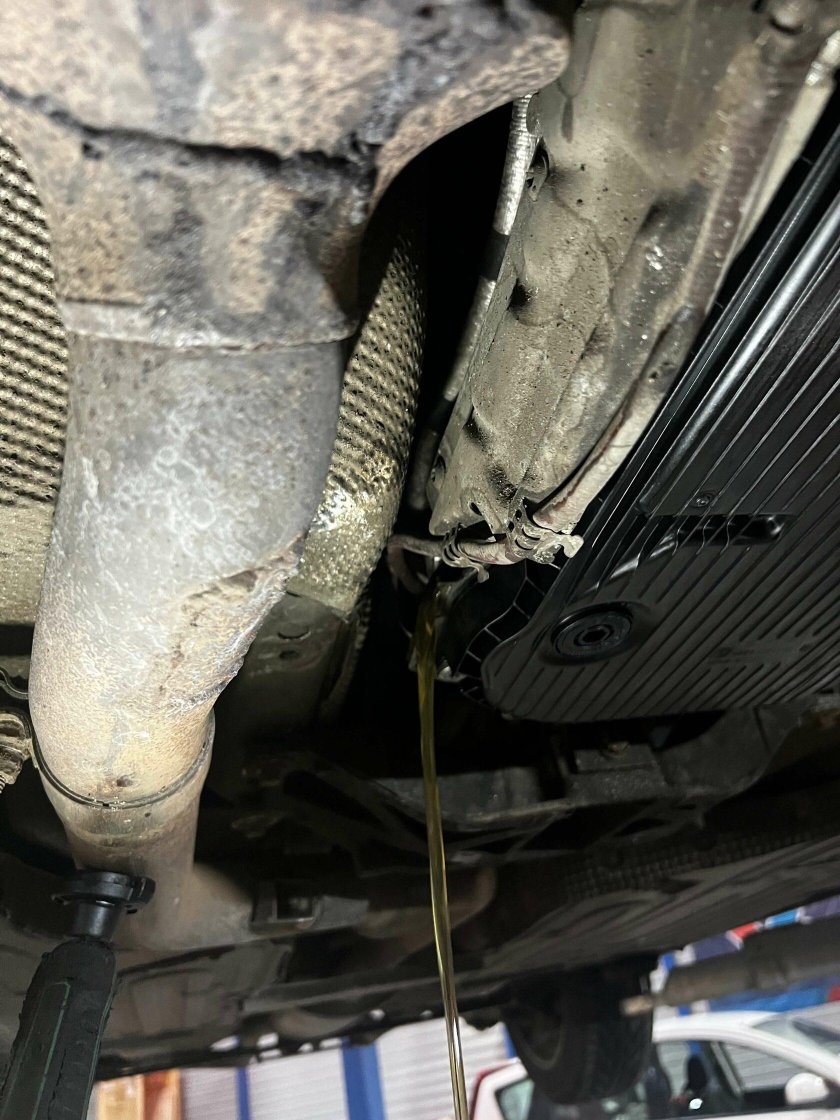 Замена масла в АКПП Ягуар хф