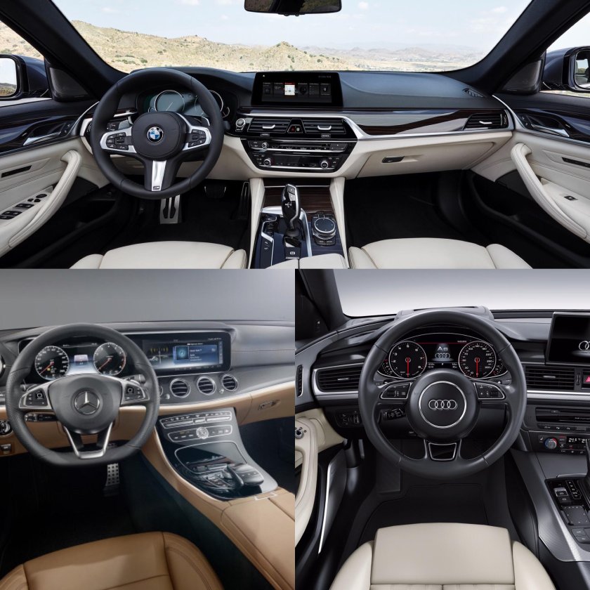 BMW 5 Mercedes e Audi a6