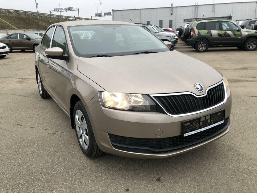 Skoda Rapid бежевый