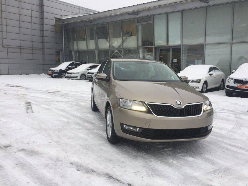 Шкода рапид бежевый