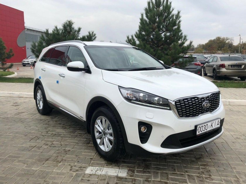 Киа Соренто Прайм 2019 белый