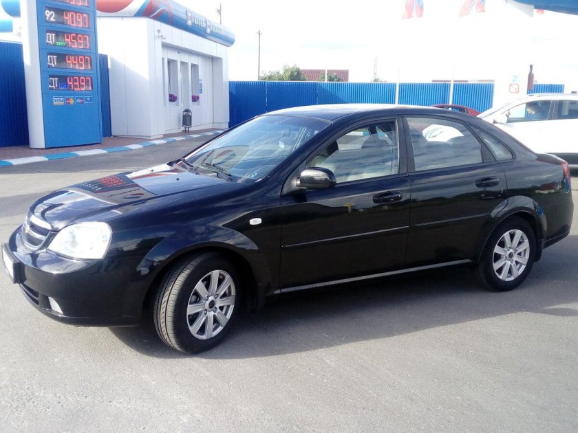 Шевроле Лачетти седан 2008 черный