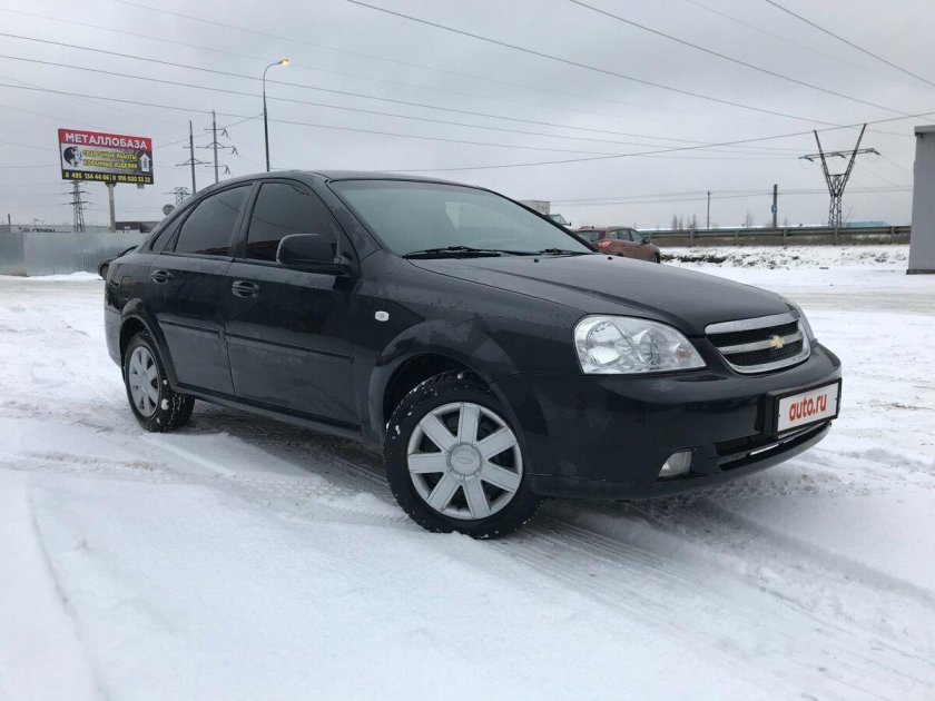 Шевроле Лачетти черный седан 2012