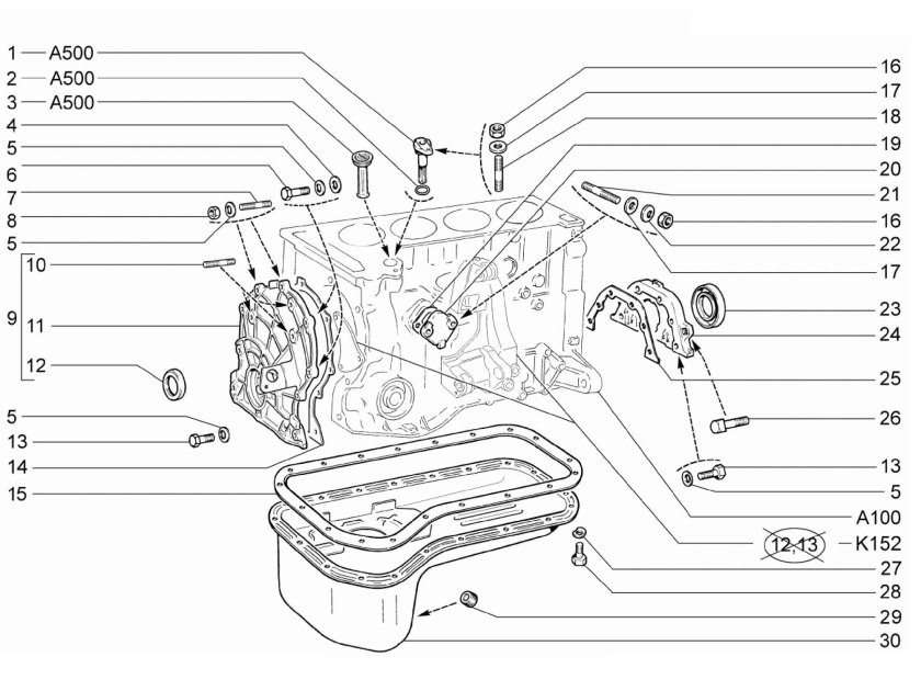 Картер ВАЗ-2123, 2121 масляный