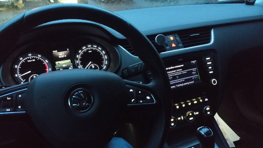 Skoda Octavia a7 подсветка салона