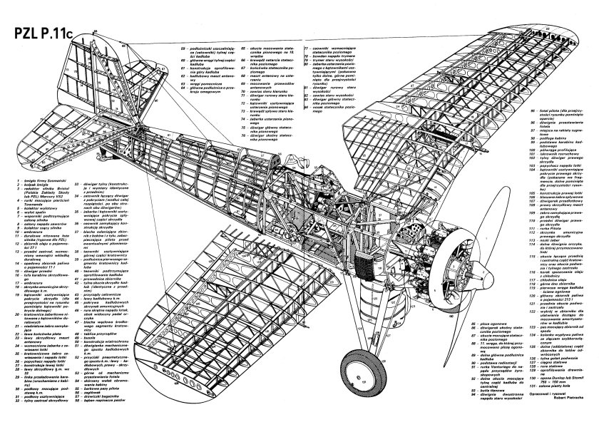 PZL-104 Wilga чертежи