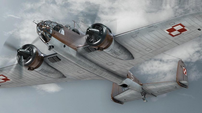 ПЗЛ 37 Лось бомбардировщик