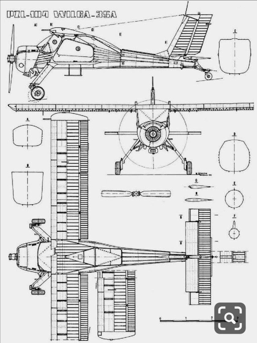 PZL 104 Wilga 35a чертежи