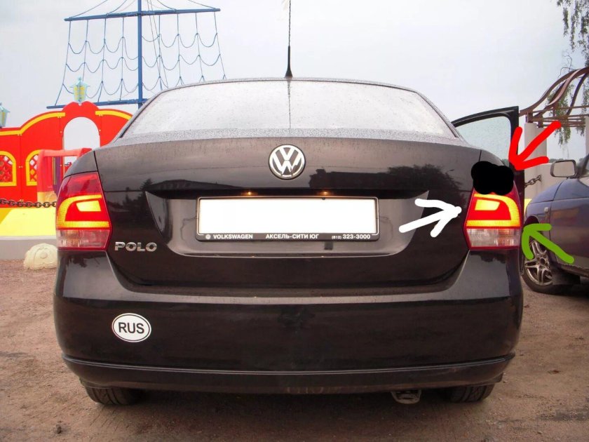 Поло седан Рестайлинг сзади