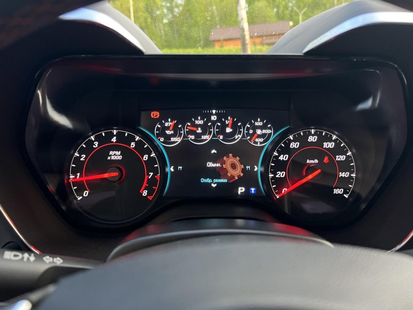 Chevrolet Camaro 6 поколение приборная панель