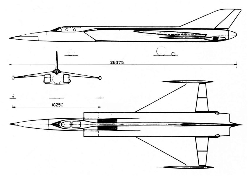 Схема бесхвостка самолет