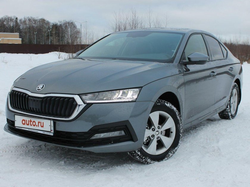 Skoda Octavia IV (a8) на снегу