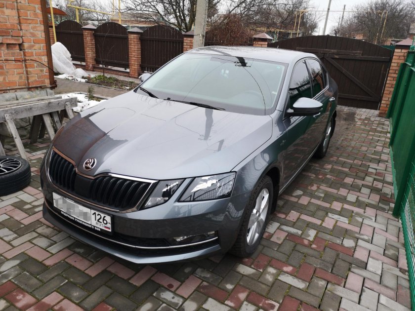 Шкода Октавия а8 серый металлик