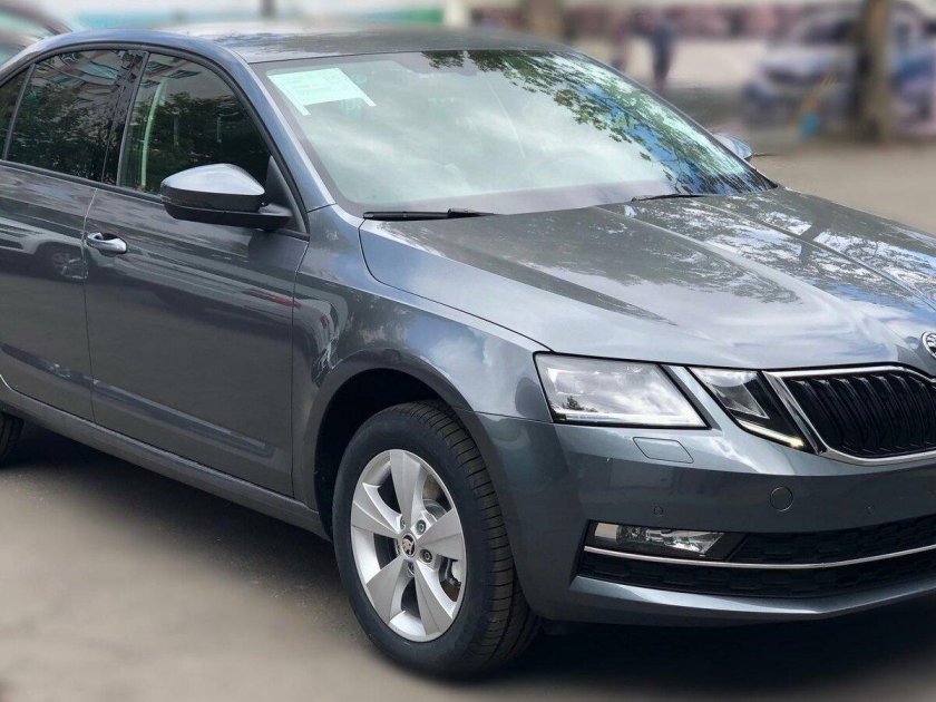 Серая шкода октавия