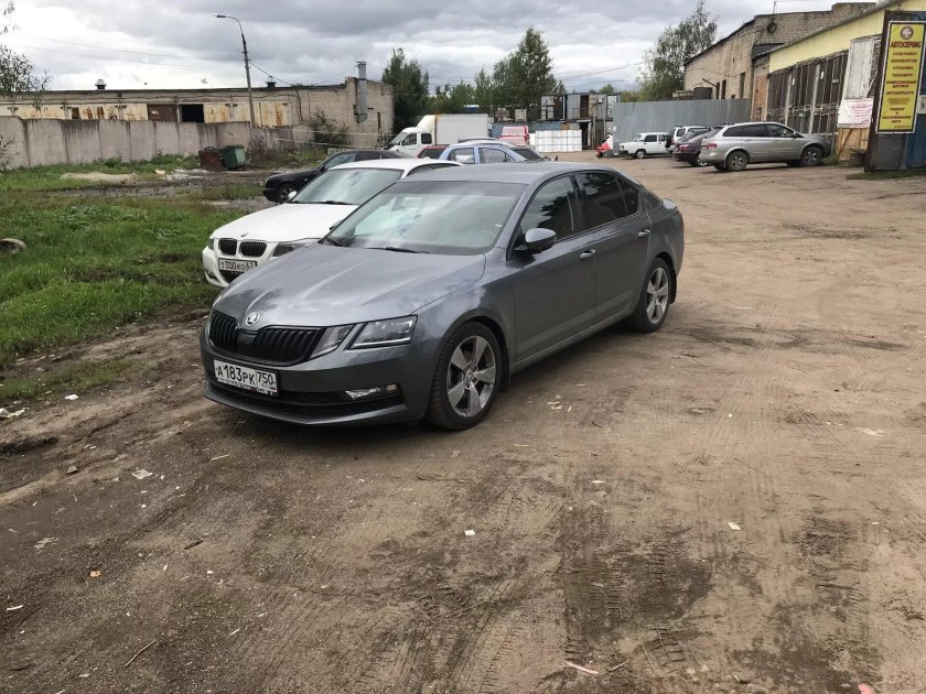 Skoda Octavia a7 серая