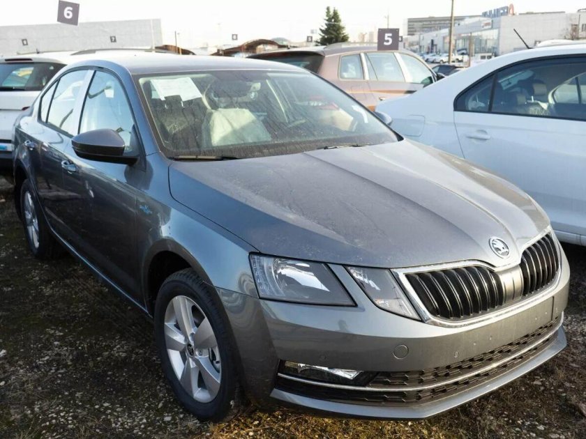 Skoda Octavia a7 FL серая