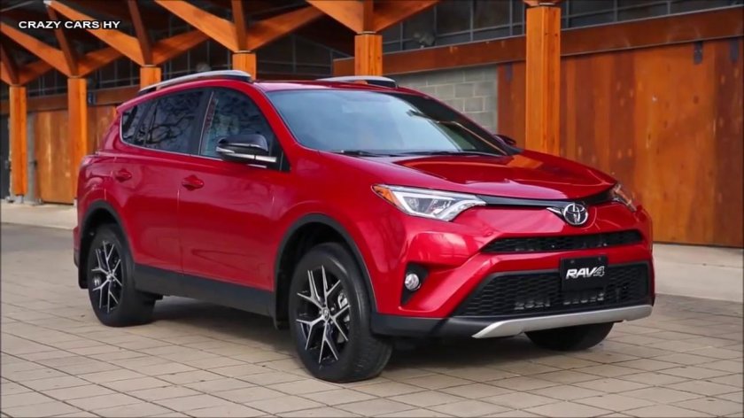 Toyota rav4 красный