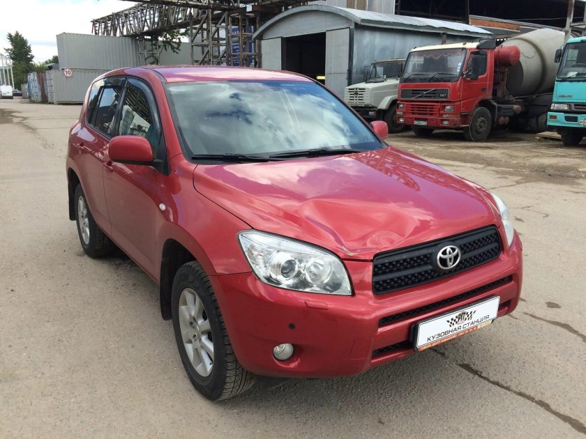 Тойота рав 4 красная