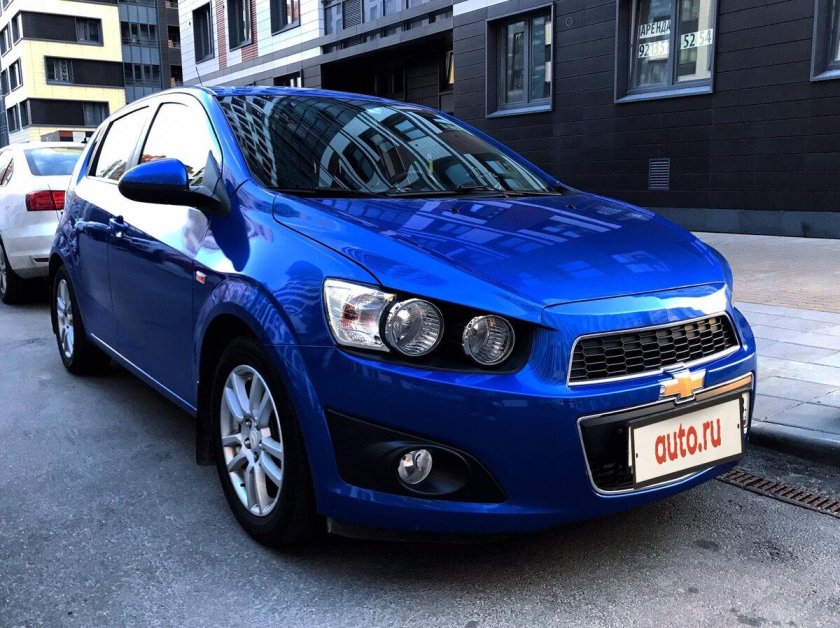 Шевроле Авео 2013 синий