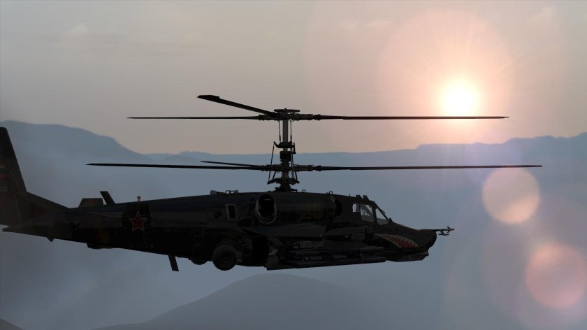 Черная акула вертолет к 52