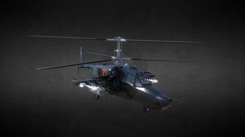 Вертолет ка-50 "черная акула"