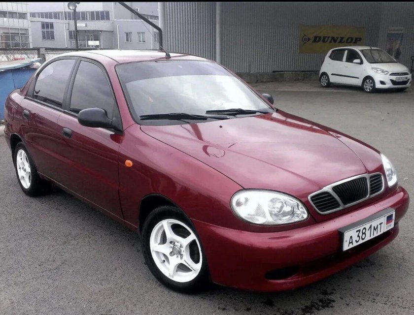 Шевроле Ланос красный