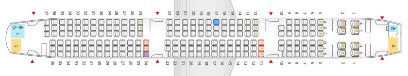 Аэробус схема салона