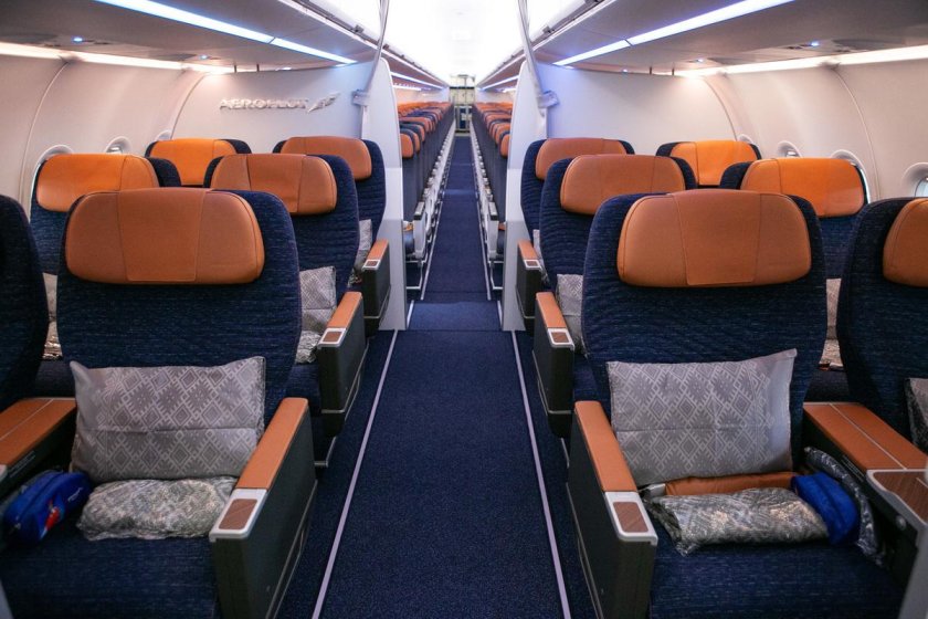 Аэробус а320 Аэрофлот салон
