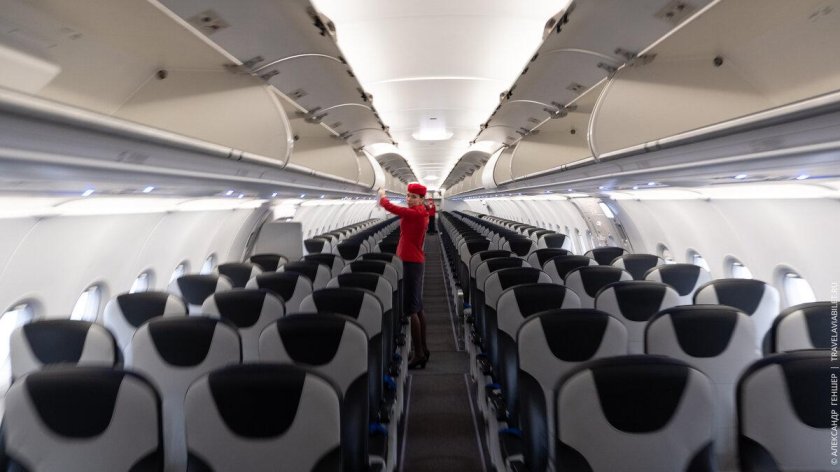 Airbus a321 Nordwind Airlines салон