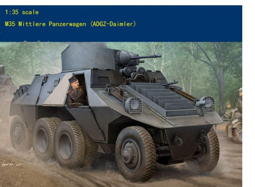 БТР m35 mittlere Panzerwagen (ADGZ-Daimler) 1/35 Hobby Boss, 1/35