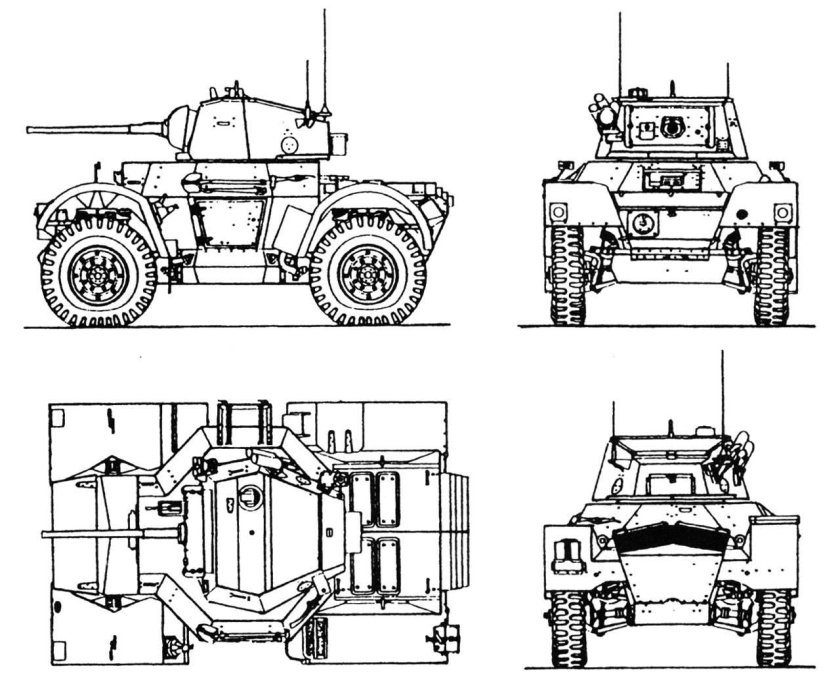 Daimler mk2 бронеавтомобиль